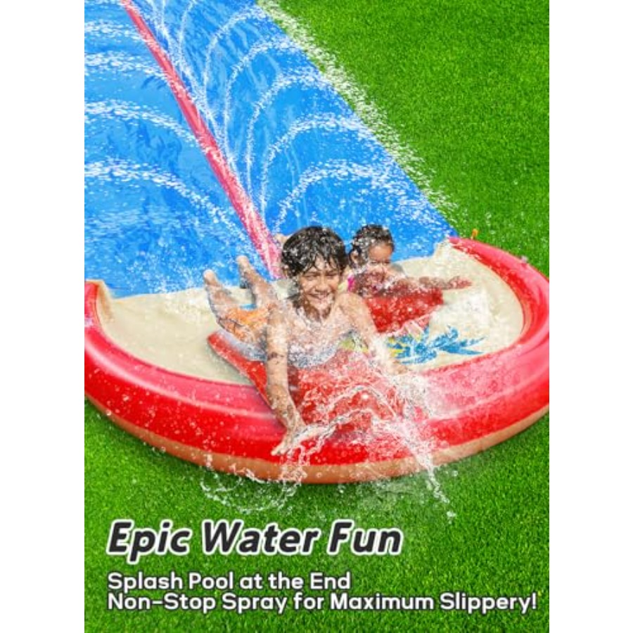 สไลเดอร์น้ำกลางแจ้งสำหรับเด็กแ - Kids Outdoor Water Slide บทวิจารณ์และราคา