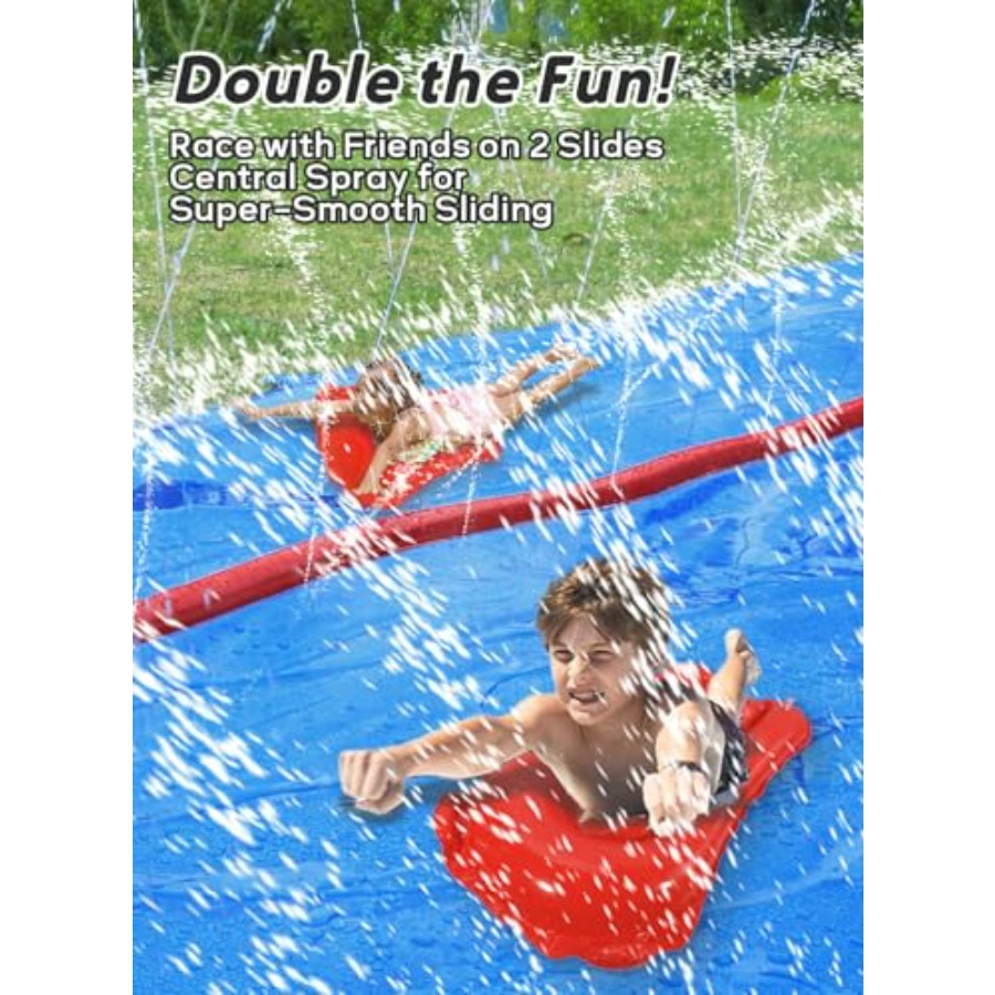 สไลเดอร์น้ำกลางแจ้งสำหรับเด็กแ - Kids Outdoor Water Slide บทวิจารณ์และราคา